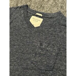 Abercrombie & Fitch Muscle‎ Shirt Mens Medium Blue Tee Casual Preppy Moose Y2K